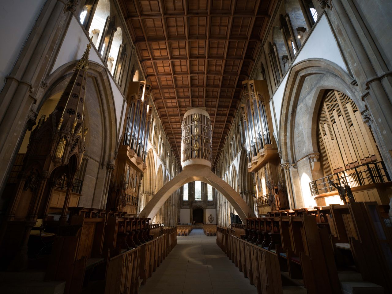 A photo of a cathedral interior