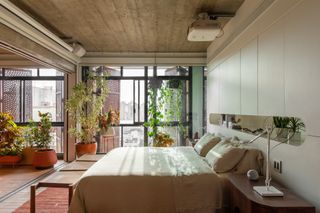 bedroom in the terrace apartment by guto requena