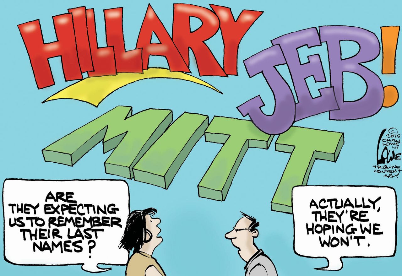 Political cartoon U.S. 2016 presidential election