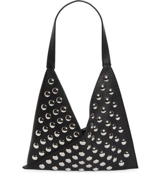 Small Sara Studded Leather Tote