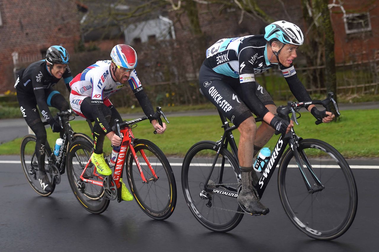 Niki Terpstra (Etixx-Quick Step) with Luca Paolini (Katusha) in the finale