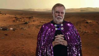 Rick Wakeman standing on Mars