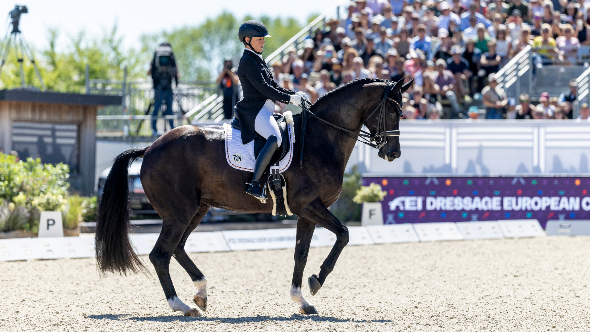 Isabell Werth riding Wendy De Fontaine at the 2025 European Dressage Championships
