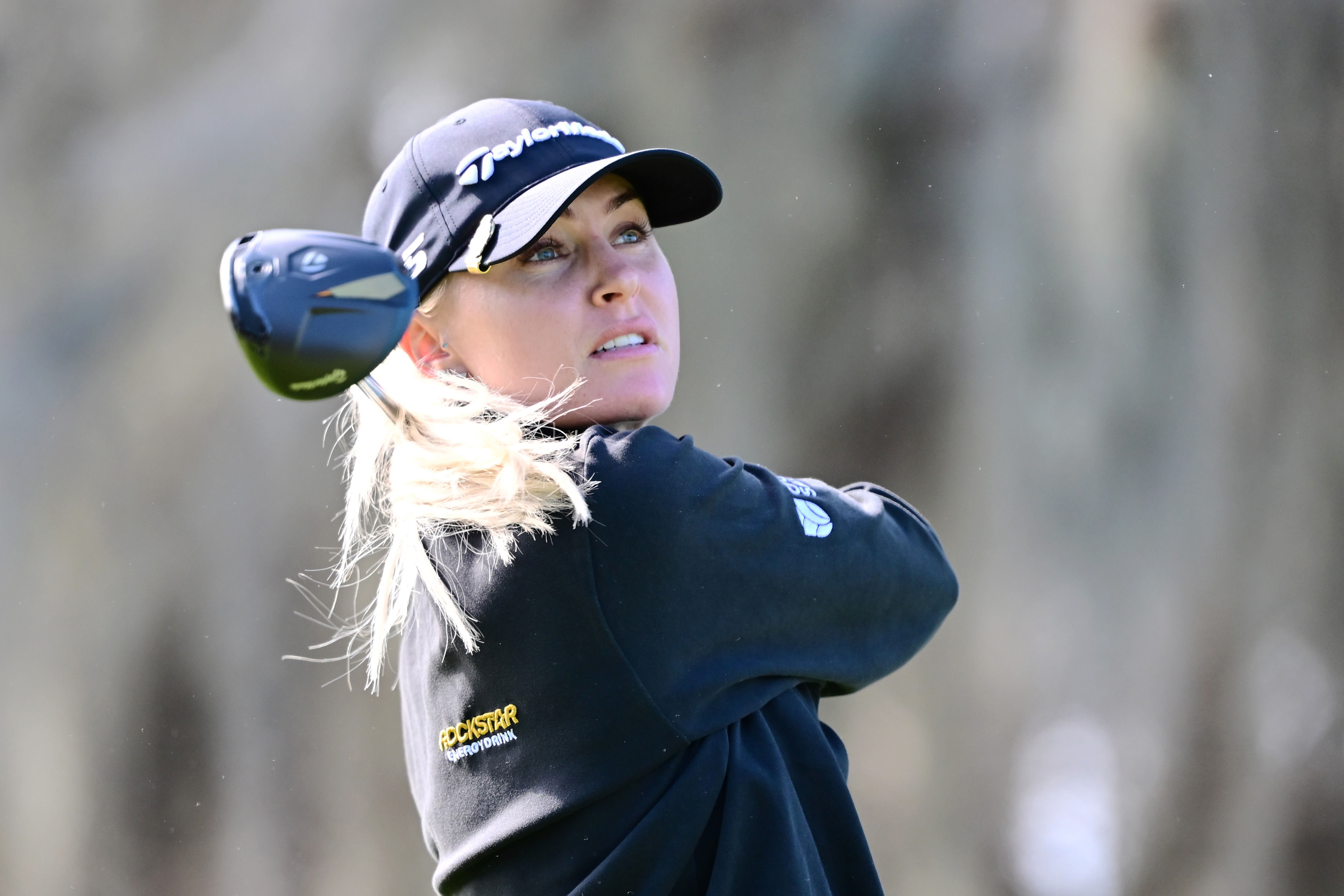 Charley Hull hits a driver