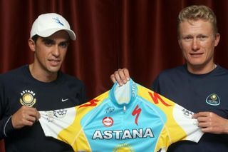 United: Astana's captains, Contador and Vinokourov in Pisa, Italy
