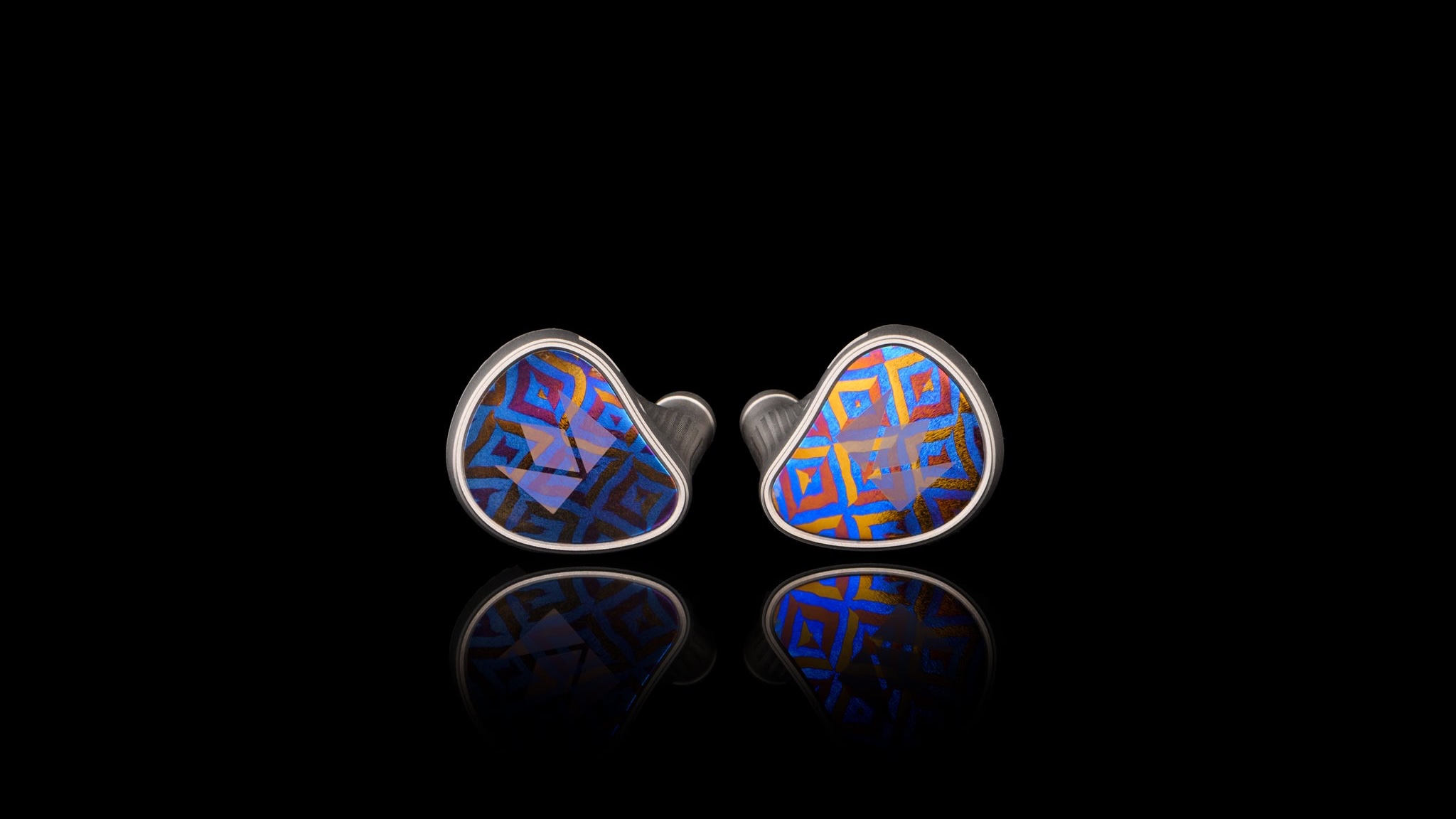 Noble Audio Kronos IEMs on a black background