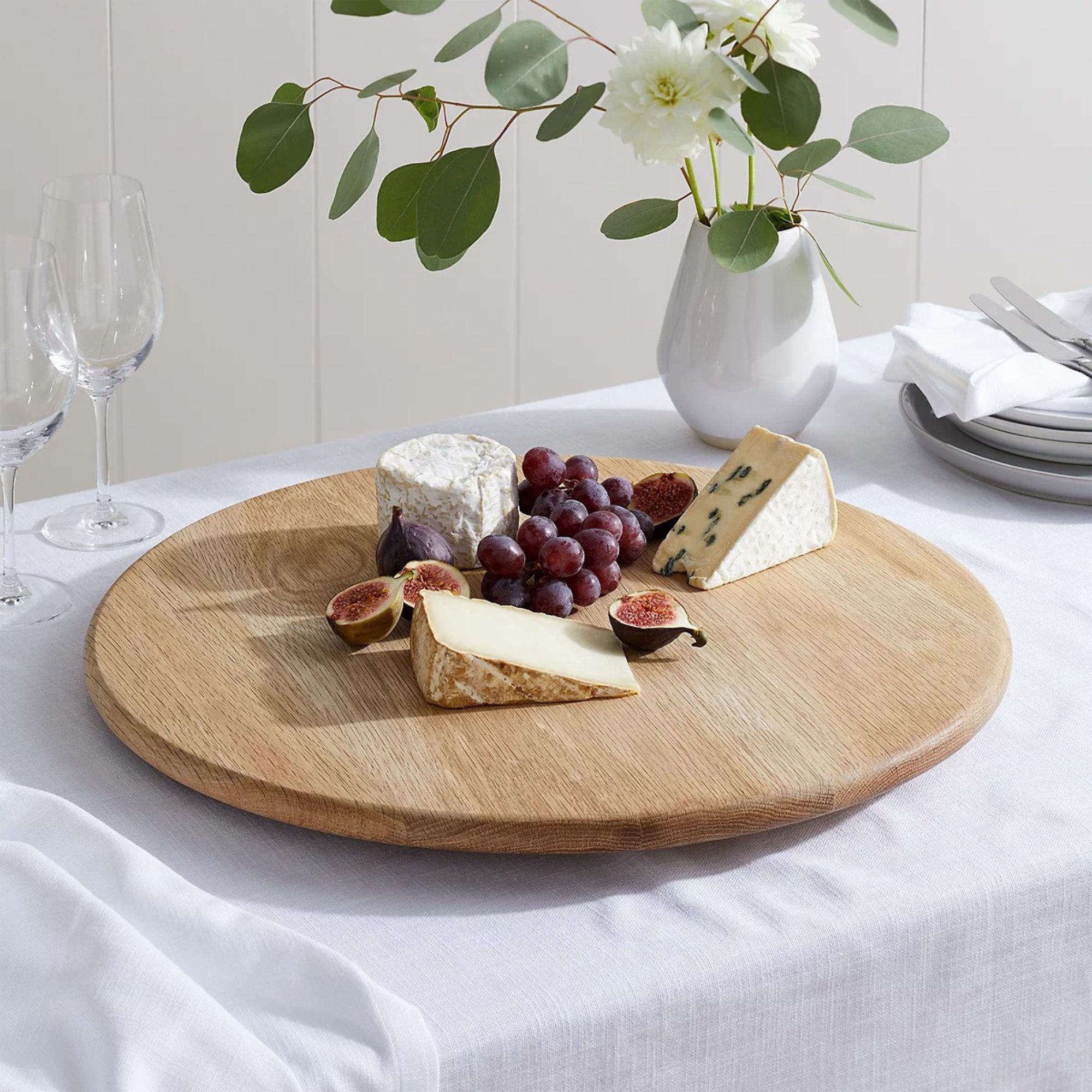 oak lazy susan 