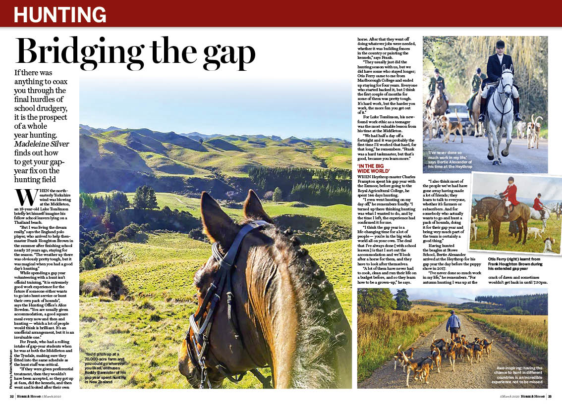 HT 3.5p hunting gap years featur