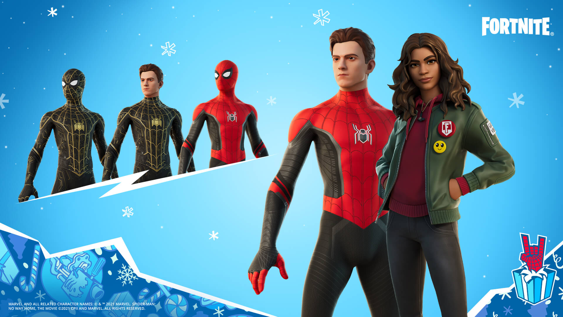 Fortnite Winterfest 2021 event includes Spider-Man: No Way Home skins |  TechRadar