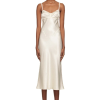 ANNA OCTOBER White Waterlily Midi Dress