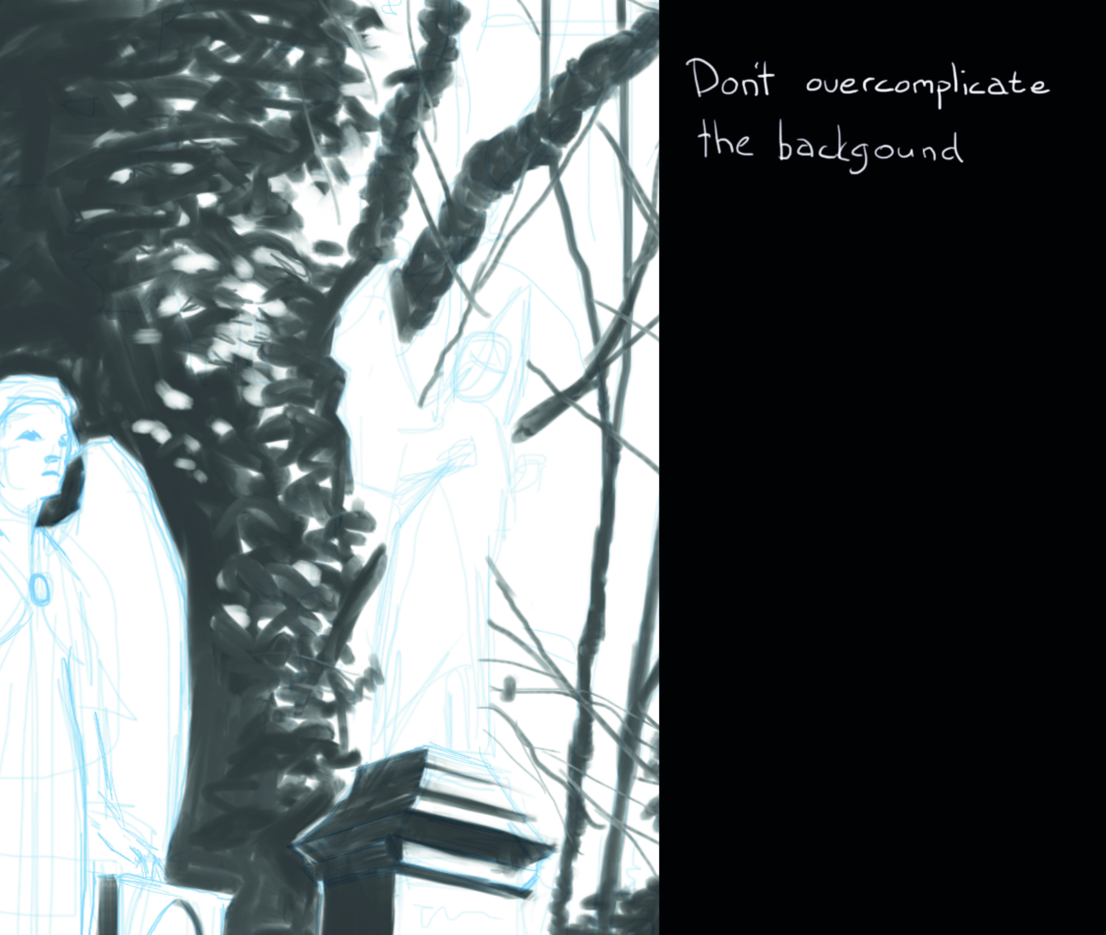 Karlsimon visits Highgate Cemetery to show how comic book techniques can be applied to digital tablet painting