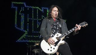 Damon Johnson performs onstage with Thin Lizzy at the O2 Arena in London on May 31, 2012