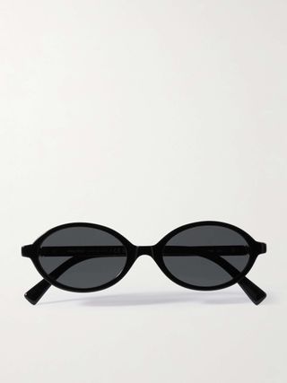 Round-Frame Acetate Sunglasses