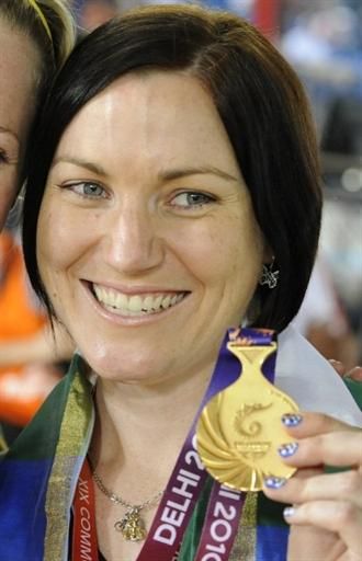 Anna Meares (Australia) earned gold in the 500m time trial.