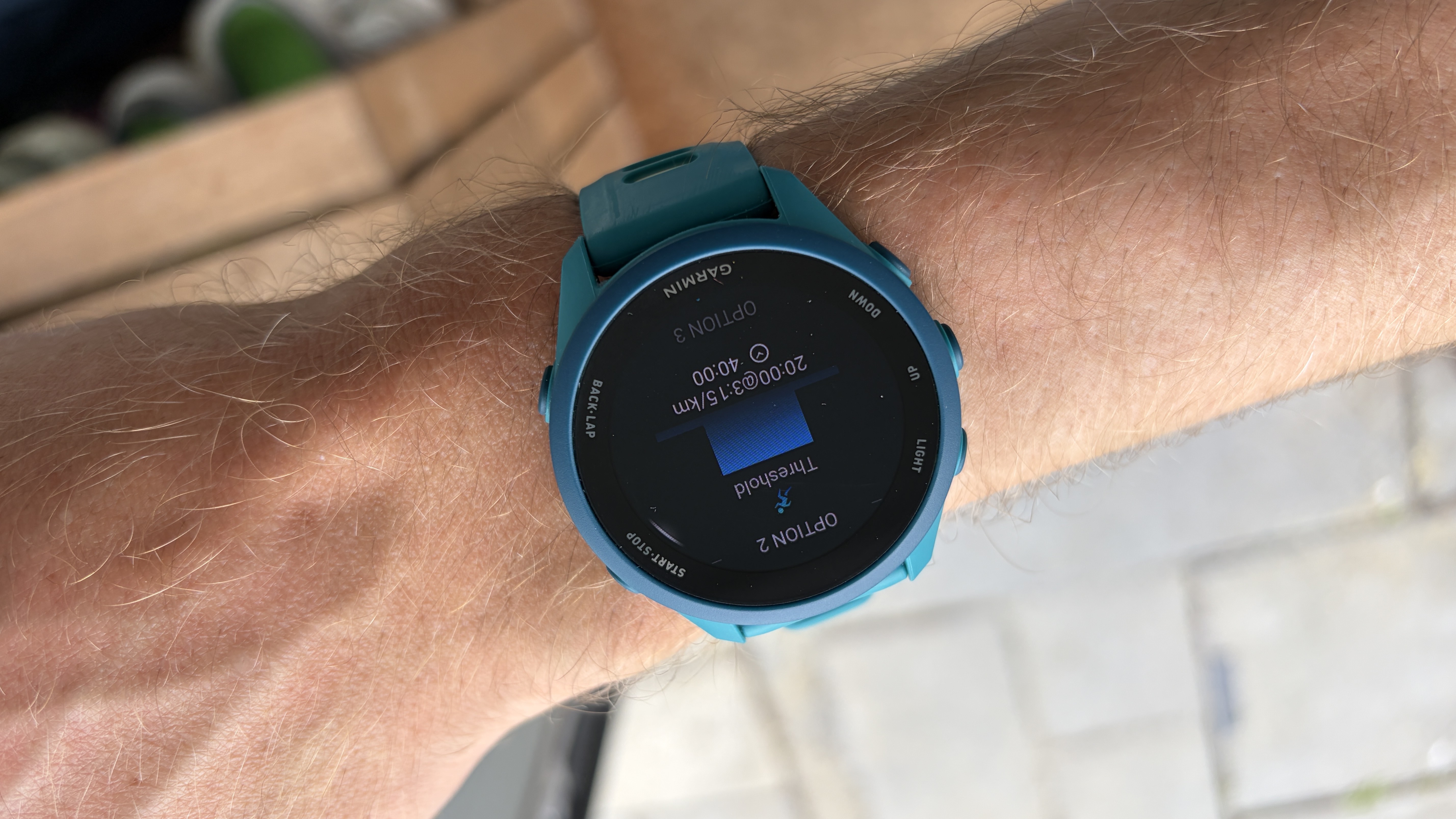 Garmin Quick Workout Feature
