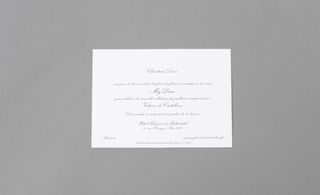 Christian Dior invitation