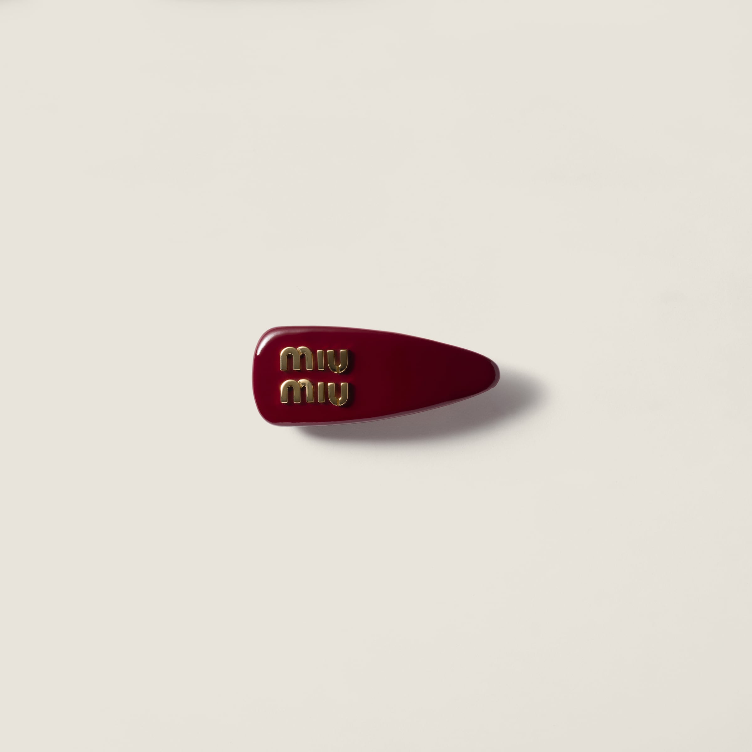 wallpaper stocking filler gifts Patent Leather Hair Clip miu miu