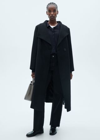 Woollen Coat With Belt - Women | Mango Usa