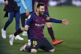 Messi came off the bench to clinch the title against Levante