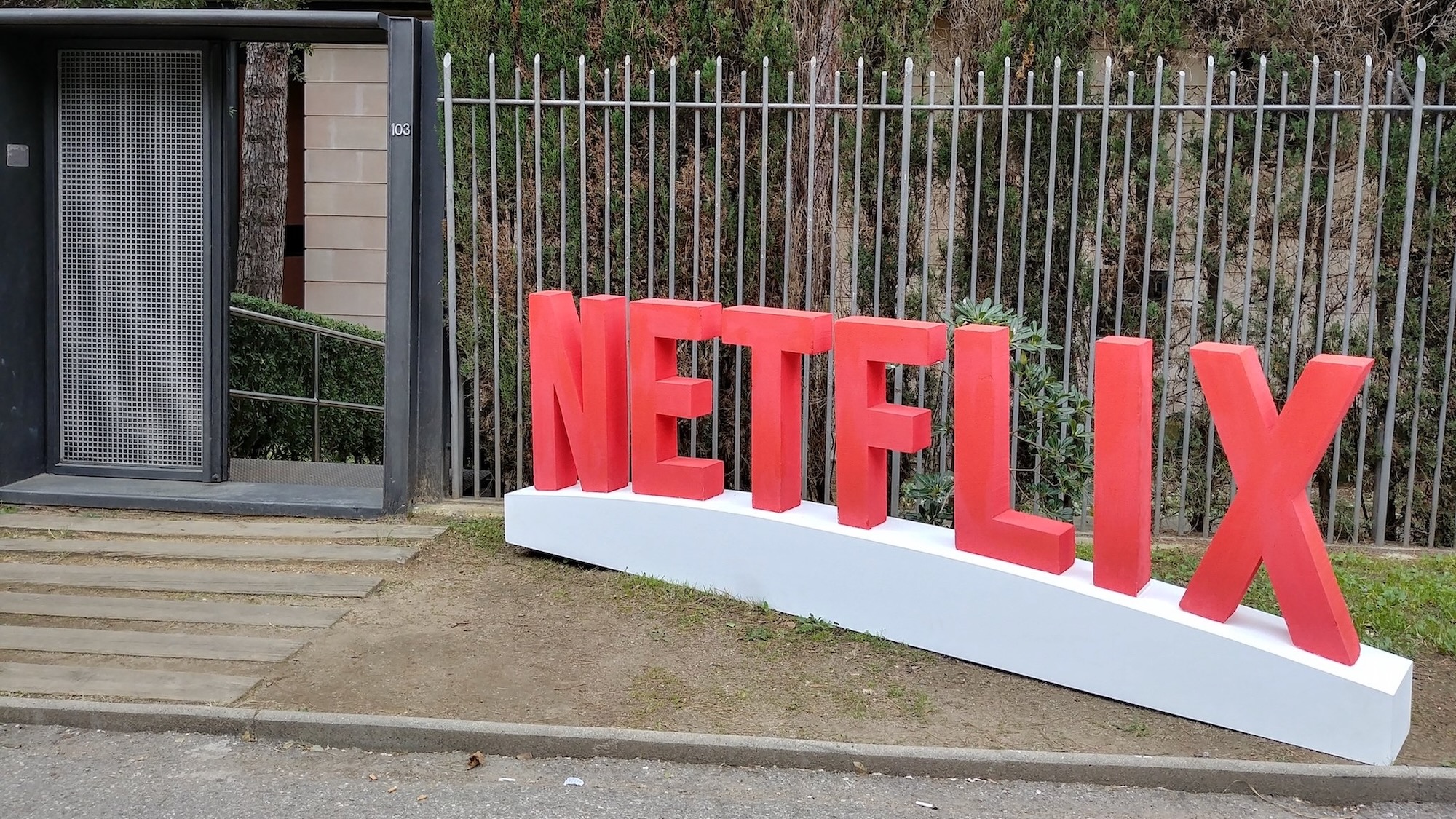 Netflix sign outside