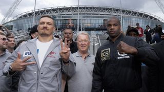 Oleksandr Usyk vs Daniel Dubois outside Wembley