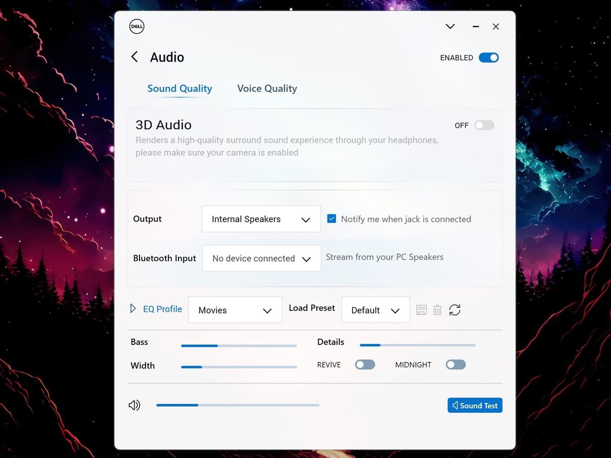 My Dell app for Dell XPS laptops