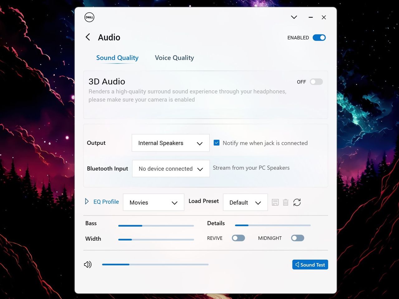 My Dell app for Dell XPS laptops