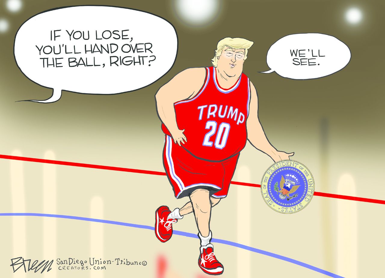 Political Cartoon U.S. Trump 2020 election&amp;amp;nbsp;