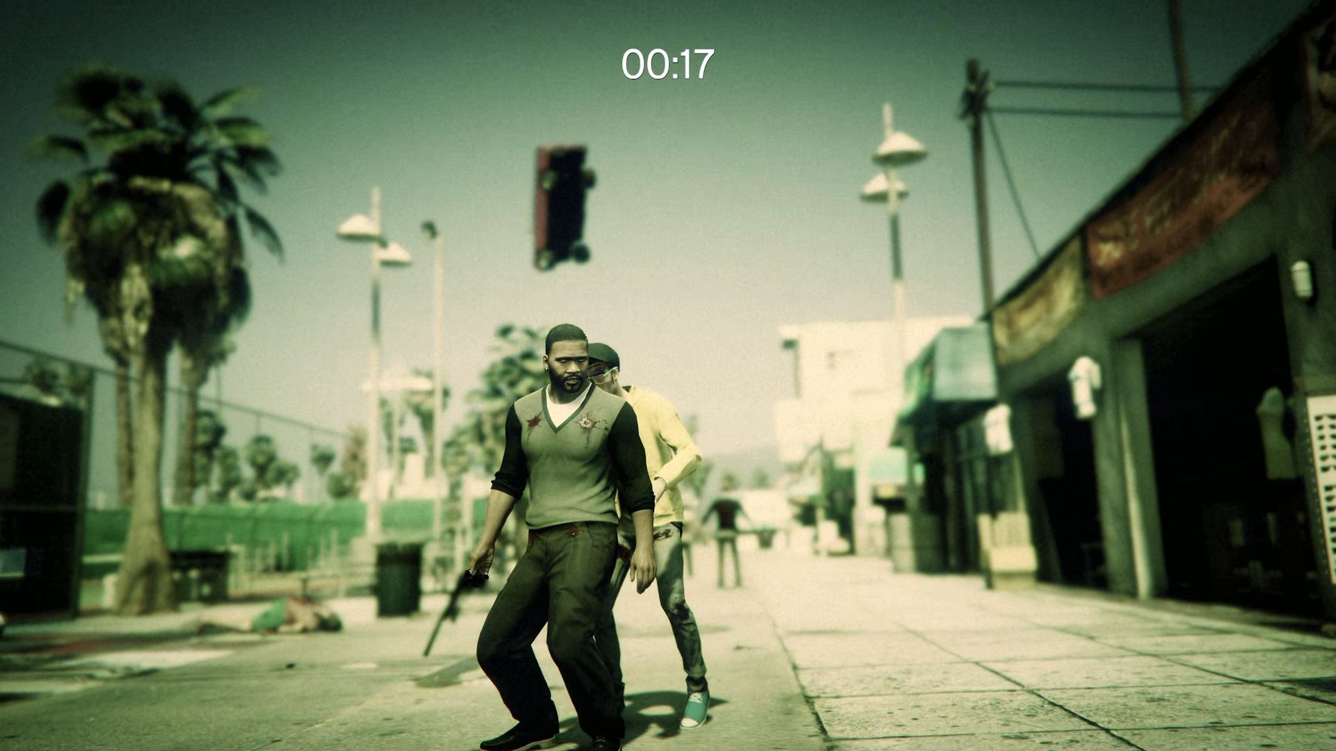 I added October-appropriate zombies to Grand Theft Auto 5