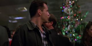 John McClane at the Nakatomi Christmas party in Die Hard
