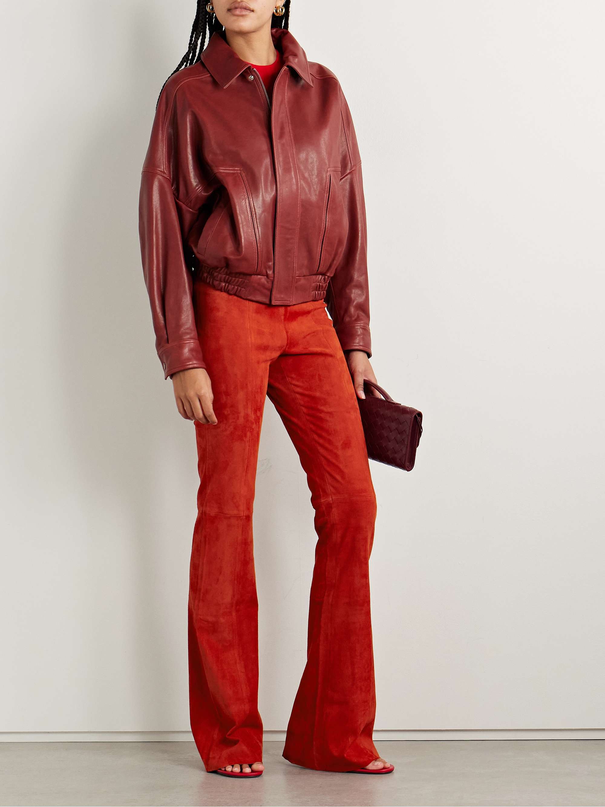 Gégé Suede Flared Pants