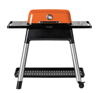 everdure force 2 gas grill with orange hood