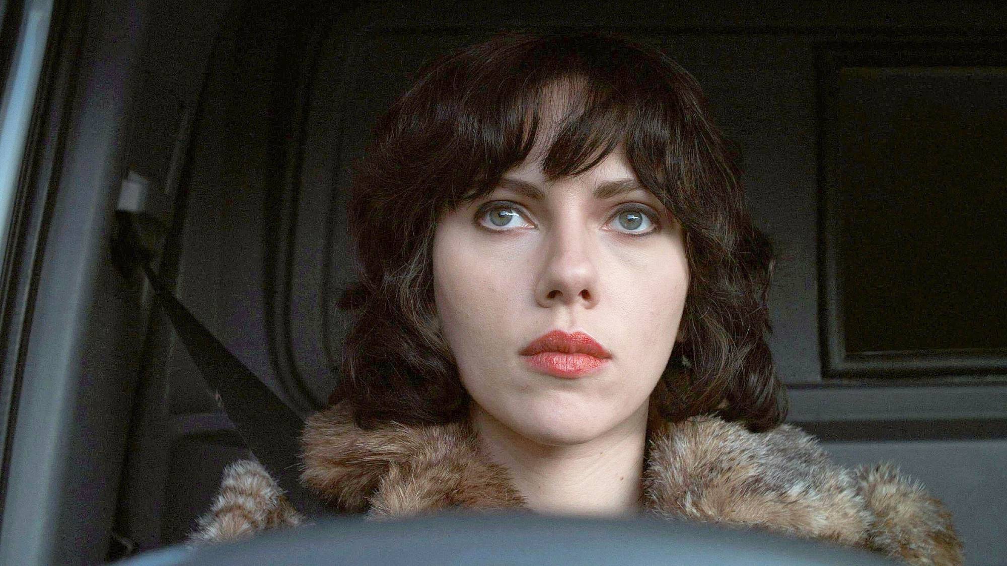 Scarlett Johansson as the female in "Under the Skin"