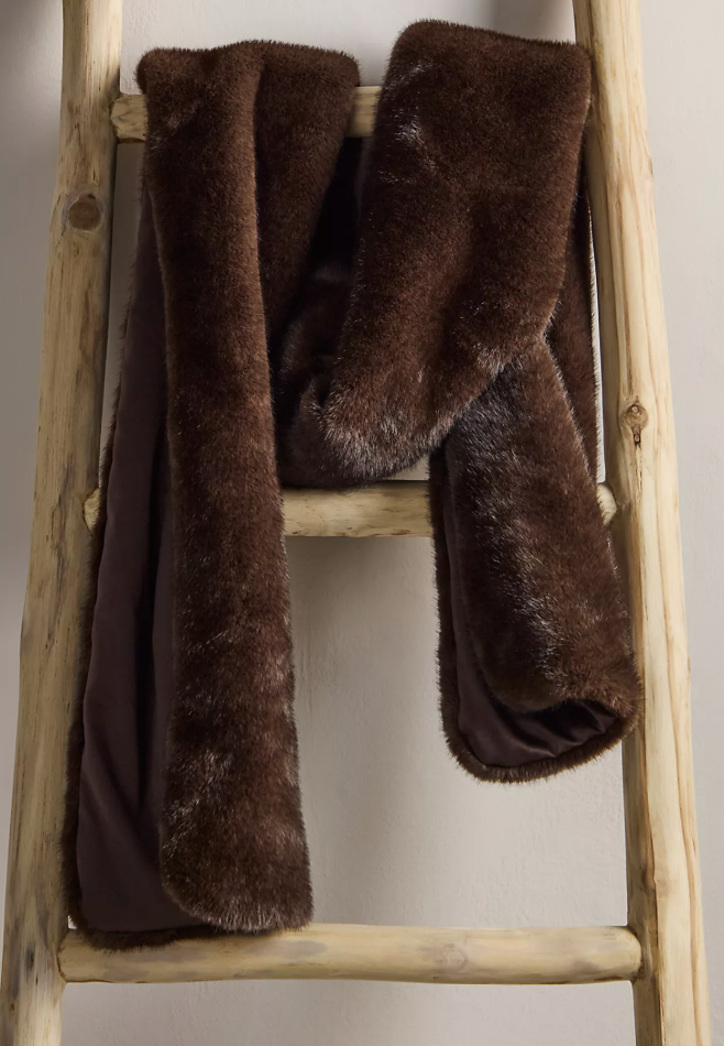 Snow Angel Faux Fur Scarf