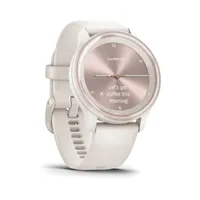 Garmin Vivomove Sport (Ivory Case and Silicone Band with Peach Gold Accents​)