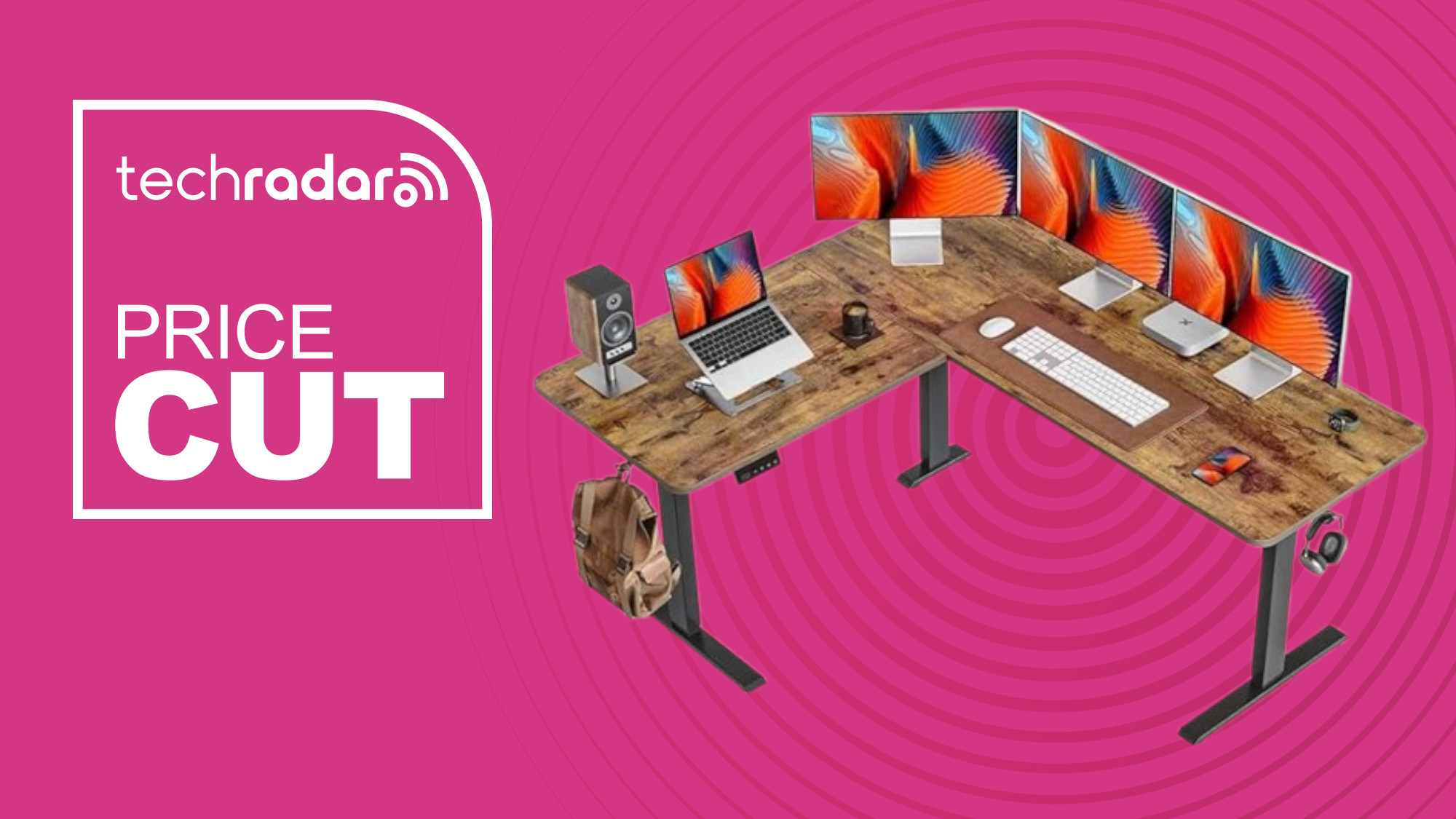 L Shaped Standing Desk Price Cut Deal