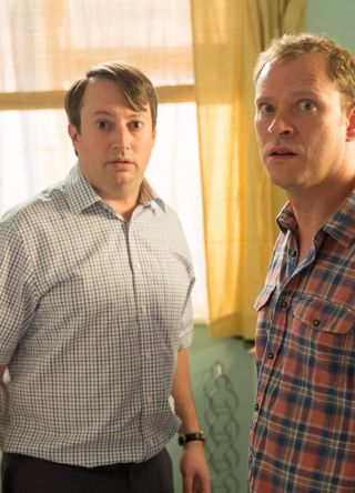 David Mitchell and Robert Webb in Peep Show.