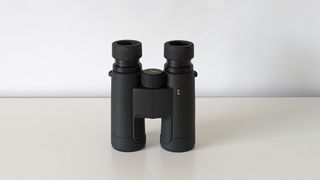 Prostaff P7 binoculars stood upright