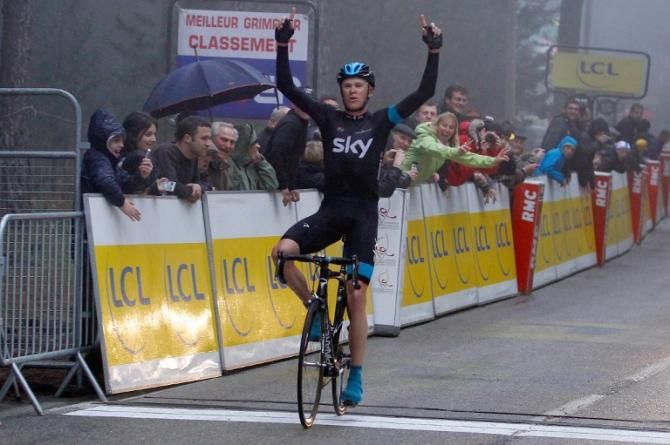 Chris Froome (Sky) solos to the win in Criterium International