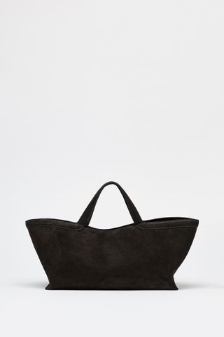 ZARA, Elongated Suede Shopper