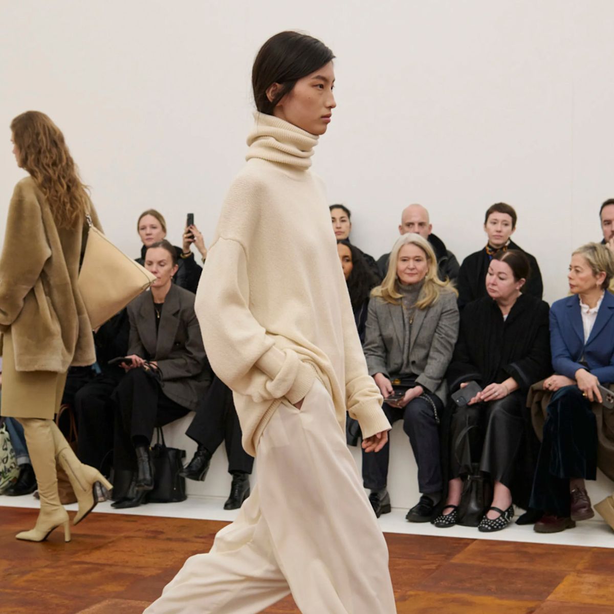 An image of Toteme's autumn/winter 2025 collection showcasing winter layering.