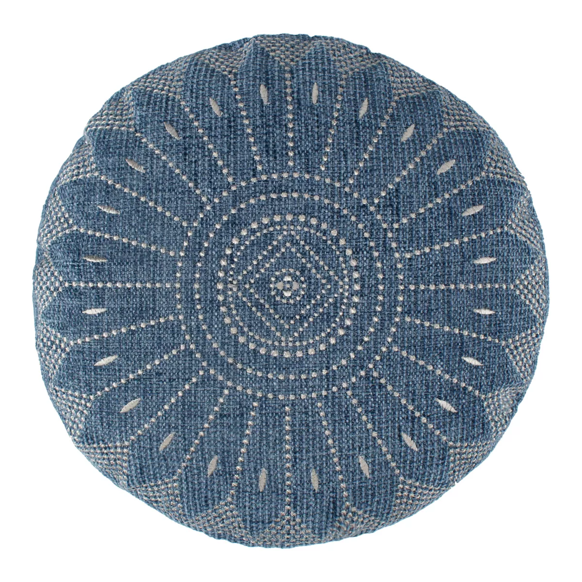 Adare Blue Round Pillow - Levtex Home