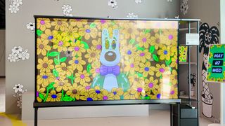 LG Transparent OLED TV collaboration with artist Steven Harrington