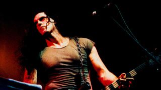 Type O Negative's Peter Steele onstage Lowlands, Biddinghuizen, Netherlands, 23rd August 1996.
