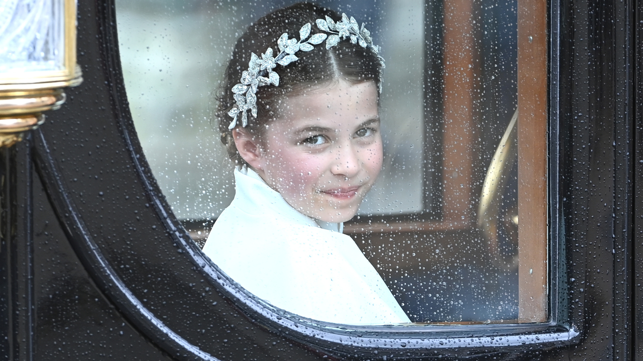 Princess Charlotte departs the Coronation of King Charles III and Queen Camilla on May 06, 2023 in London, England. The Coronation of Charles III and his wife, Camilla, as King and Queen of the United Kingdom