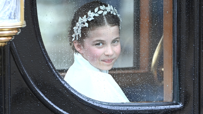 Princess Charlotte departs the Coronation of King Charles III and Queen Camilla on May 06, 2023 in London, England. The Coronation of Charles III and his wife, Camilla