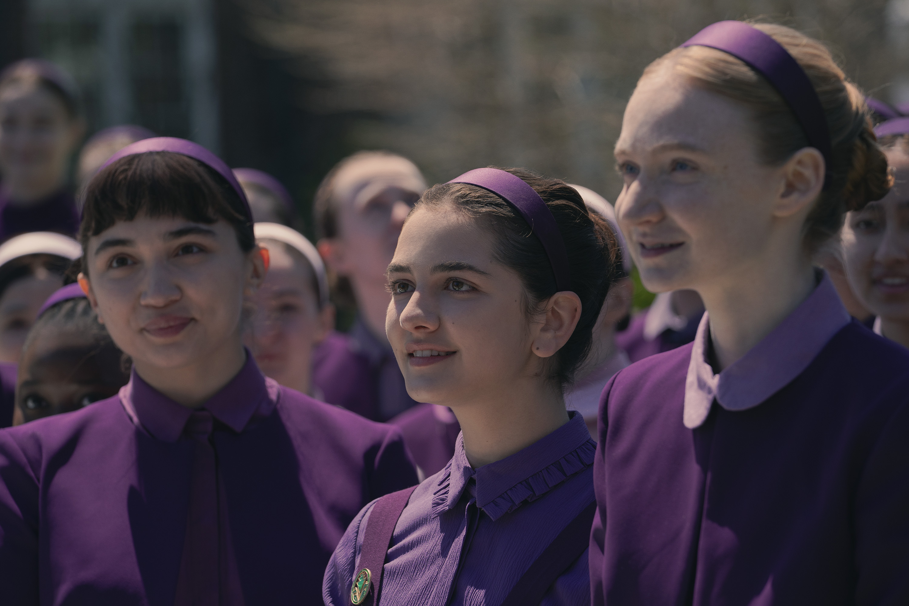 Isolde Ardies as Hulda, in Hulu's 'The Testaments'