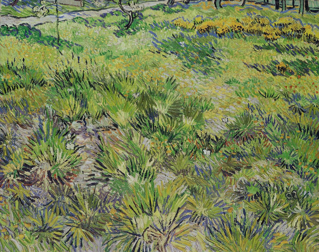 Long Grass with Butterflies, 1890, 25¼in by 31¾in, by Vincent van Gogh (1853–90), National Gallery, London