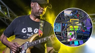 Vernon Reid of Living Colour performs on stage at The Mill on July 17, 2019 in Birmingham, England.