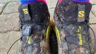 Salomon Genesis trail running shoes tongues